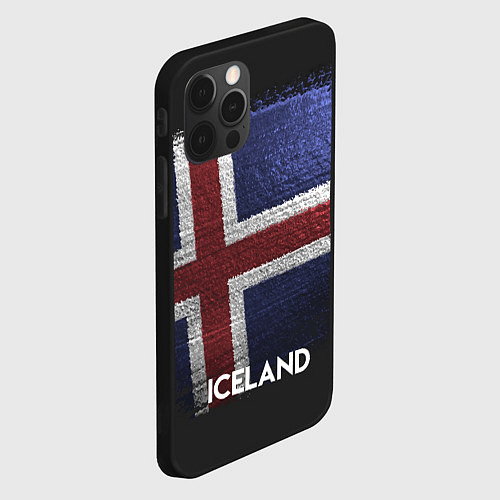 Чехол iPhone 12 Pro Max Iceland Style / 3D-Черный – фото 2