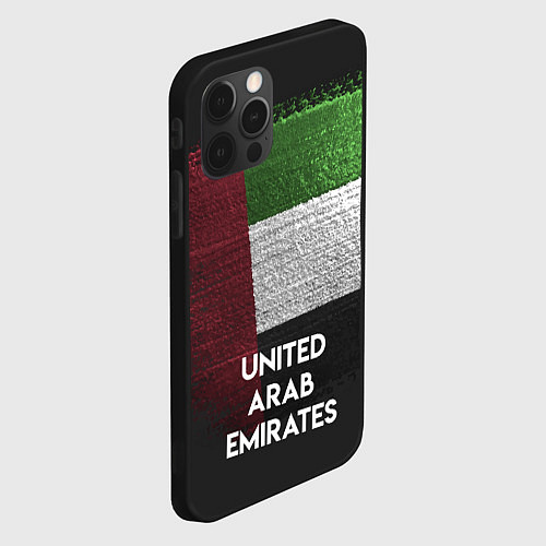 Чехол iPhone 12 Pro Max United Arab Emirates Style / 3D-Черный – фото 2