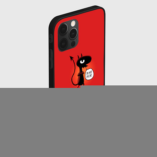 Чехол iPhone 12 Pro Max Disenchantment: I'm not a Cat / 3D-Черный – фото 2