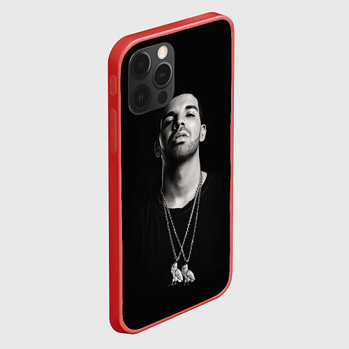 Чехол iPhone 12 Pro Max Drake / 3D-Красный – фото 2