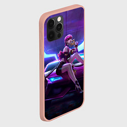 Чехол для iPhone 12 Pro Max Evelynn, цвет: 3D-светло-розовый — фото 2