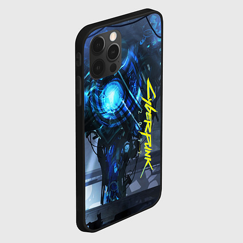 Чехол iPhone 12 Pro Max Cyberpunk 2077 / 3D-Черный – фото 2