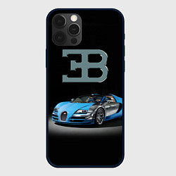 Чехол для iPhone 12 Pro Max Bugatti - motorsport extreme, цвет: 3D-черный