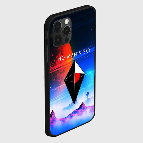 Чехол iPhone 12 Pro Max No Man's Sky: Galaxy / 3D-Черный – фото 2