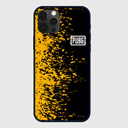 Чехол для iPhone 12 Pro Max PUBG: Yellow vs Black, цвет: 3D-черный