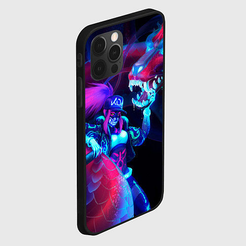 Чехол iPhone 12 Pro Max Akali KDA / 3D-Черный – фото 2