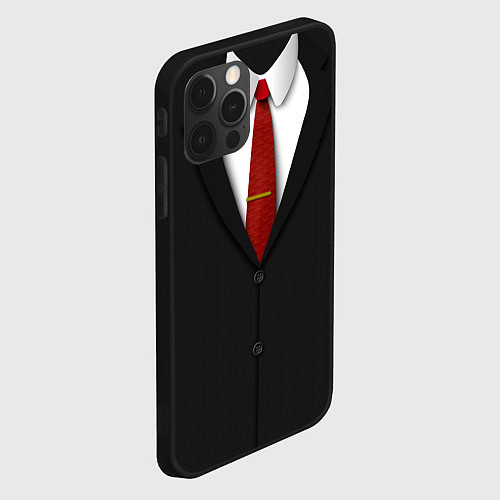 Чехол iPhone 12 Pro Max Агент 47 / 3D-Черный – фото 2