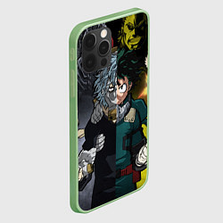 Чехол для iPhone 12 Pro Max Шигараки и Мидория, цвет: 3D-салатовый — фото 2