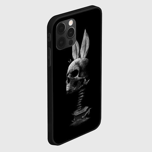 Чехол iPhone 12 Pro Max Череп Заи / 3D-Черный – фото 2