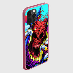 Чехол для iPhone 12 Pro Max CS:GO Hyper Beast, цвет: 3D-малиновый — фото 2