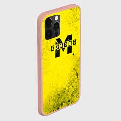 Чехол для iPhone 12 Pro Max Metro Exodus: Yellow Grunge, цвет: 3D-светло-розовый — фото 2