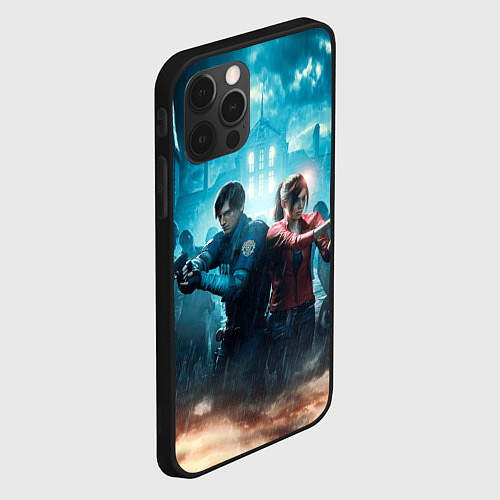 Чехол iPhone 12 Pro Max Resident Evil 2 / 3D-Черный – фото 2