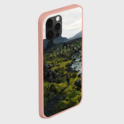 Чехол для iPhone 12 Pro Max Death Stranding: Green World, цвет: 3D-светло-розовый — фото 2
