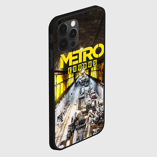 Чехол iPhone 12 Pro Max METRO EXODUS EXCLUSIVE / 3D-Черный – фото 2