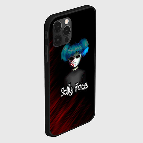 Чехол iPhone 12 Pro Max Sally Face окровавленное лицо / 3D-Черный – фото 2