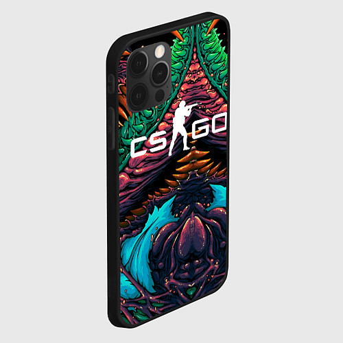 Чехол iPhone 12 Pro Max CS GO hyper beast skin / 3D-Черный – фото 2