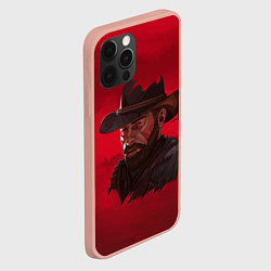 Чехол для iPhone 12 Pro Max Red Dead Redemption, цвет: 3D-светло-розовый — фото 2