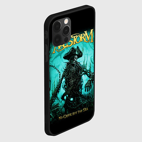 Чехол iPhone 12 Pro Max Alestorm: Death Pirate / 3D-Черный – фото 2