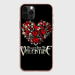 Чехол для iPhone 12 Pro Max Bullet For My Valentine: Temper Temper, цвет: 3D-светло-розовый
