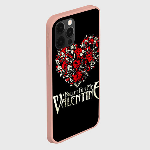 Чехол iPhone 12 Pro Max Bullet For My Valentine: Temper Temper / 3D-Светло-розовый – фото 2