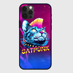 Чехол для iPhone 12 Pro Max Котопанк, цвет: 3D-черный