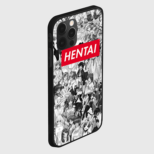 Чехол iPhone 12 Pro Max HENTAI / 3D-Черный – фото 2
