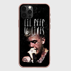 Чехол для iPhone 12 Pro Max Lil Peep: 16 Lines, цвет: 3D-светло-розовый