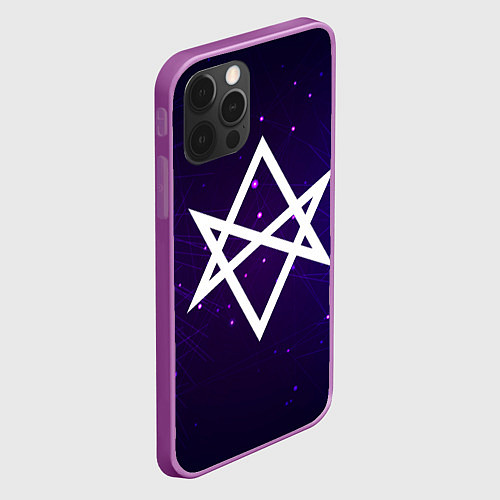 Чехол iPhone 12 Pro Max BMTH Space / 3D-Сиреневый – фото 2