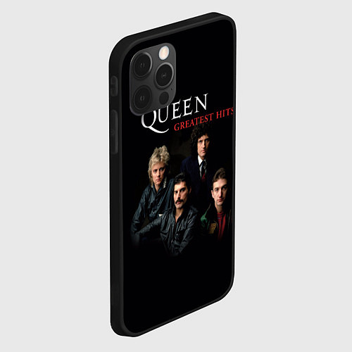 Чехол iPhone 12 Pro Max Queen: Greatests Hits / 3D-Черный – фото 2