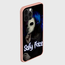 Чехол для iPhone 12 Pro Max Sally Face: Dark Mask, цвет: 3D-светло-розовый — фото 2