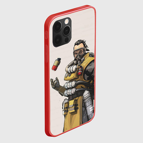 Чехол iPhone 12 Pro Max Apex Legends / 3D-Красный – фото 2