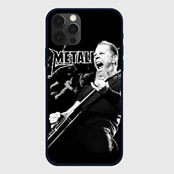 Чехол для iPhone 12 Pro Max Metallica, цвет: 3D-черный