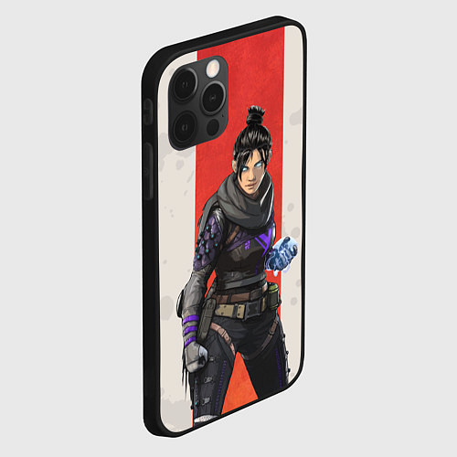 Чехол iPhone 12 Pro Max Apex Legends: Wraith / 3D-Черный – фото 2