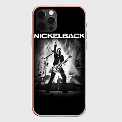 Чехол для iPhone 12 Pro Max Nickelback Rock, цвет: 3D-светло-розовый
