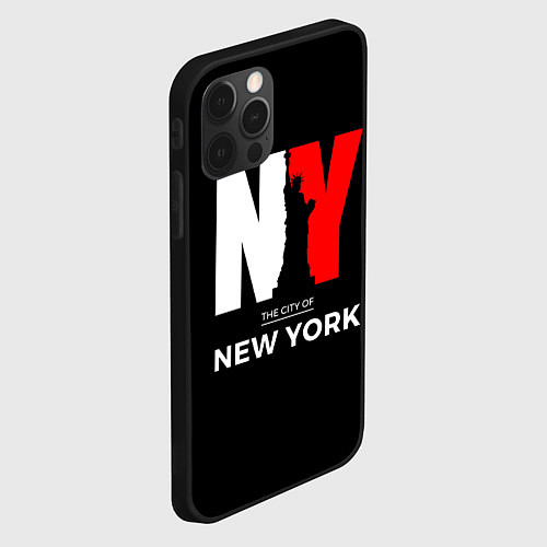 Чехол iPhone 12 Pro Max New York City / 3D-Черный – фото 2