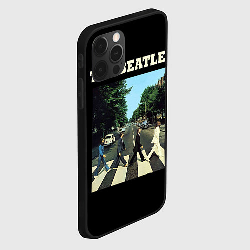 Чехол iPhone 12 Pro Max The Beatles: Abbey Road / 3D-Черный – фото 2