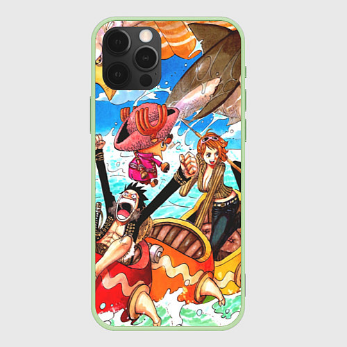 Чехол iPhone 12 Pro Max One Piece / 3D-Салатовый – фото 1