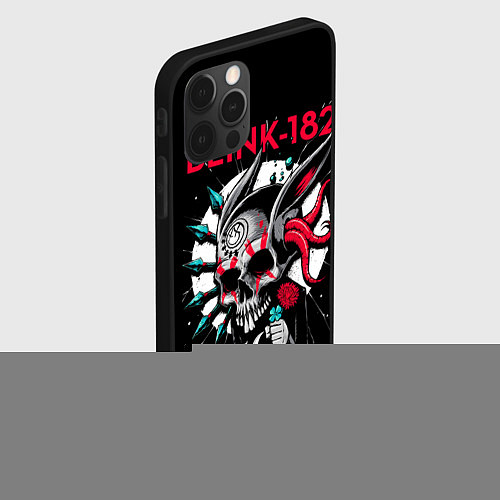 Чехол iPhone 12 Pro Max Blink-182: Death Punk / 3D-Черный – фото 2