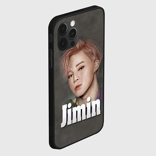 Чехол iPhone 12 Pro Max BTS Jimin / 3D-Черный – фото 2