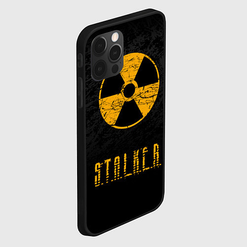 Чехол iPhone 12 Pro Max STALKER: Radioactive / 3D-Черный – фото 2