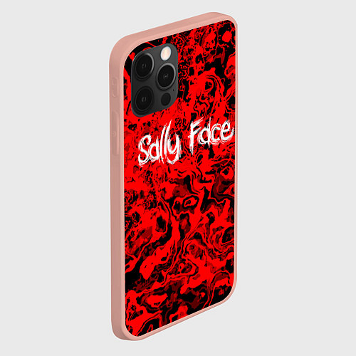 Чехол iPhone 12 Pro Max Sally Face: Red Bloody / 3D-Светло-розовый – фото 2