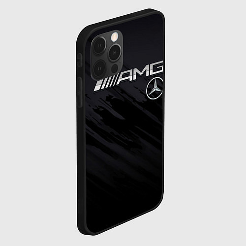 Чехол iPhone 12 Pro Max Mercedes AMG / 3D-Черный – фото 2