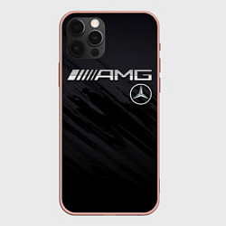 Чехол для iPhone 12 Pro Max Mercedes AMG, цвет: 3D-светло-розовый