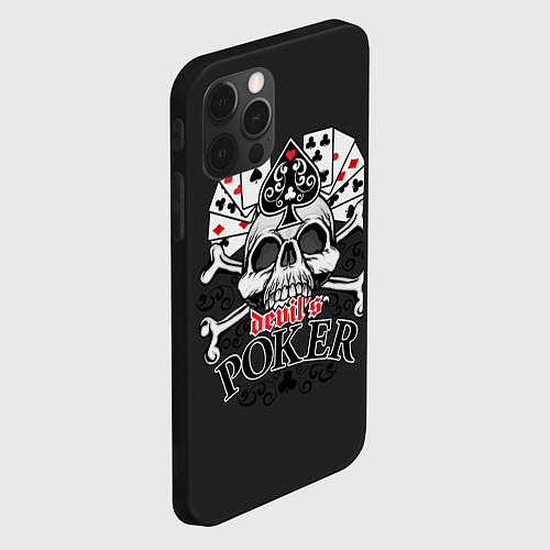 Чехол iPhone 12 Pro Max Poker devils / 3D-Черный – фото 2