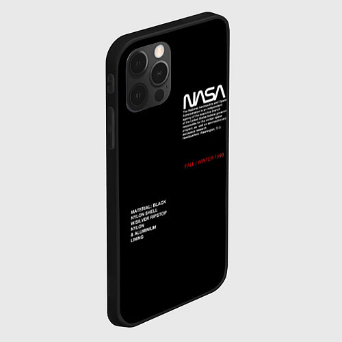 Чехол iPhone 12 Pro Max NASA / 3D-Черный – фото 2