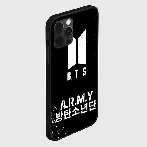 Чехол iPhone 12 Pro Max BTS ARMY / 3D-Черный – фото 2