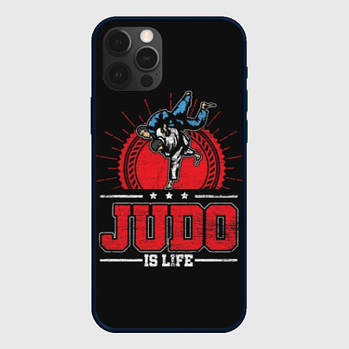 Чехол iPhone 12 Pro Max Judo is life / 3D-Черный – фото 1