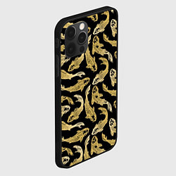 Чехол для iPhone 12 Pro Max Золотые карпы кои, цвет: 3D-черный — фото 2