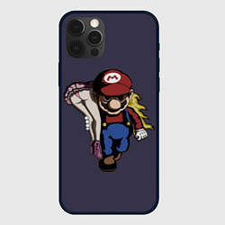 Чехол для iPhone 12 Pro Max Mario Chad, цвет: 3D-черный
