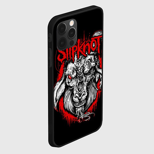 Чехол iPhone 12 Pro Max Slipknot: Devil Goat / 3D-Черный – фото 2
